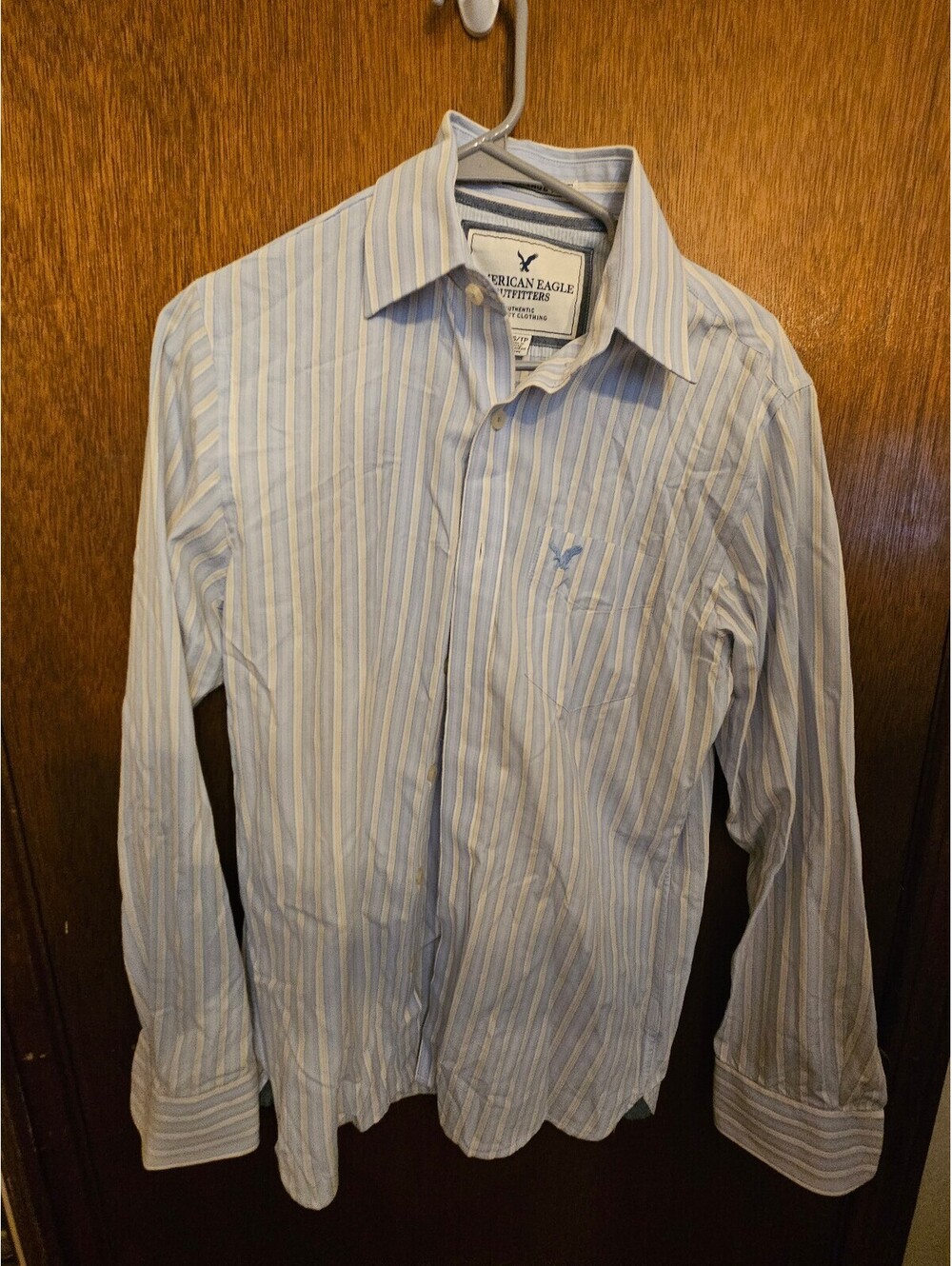 American Eagle Outfitters Men's Long Sleeve Button-Up Shirt, Small